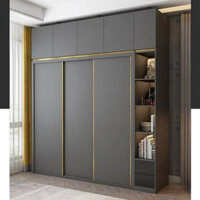 Tủ quần áo gỗ MDF cửa lùa cao cấp Kenta – Tiga0117