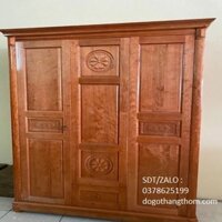 tủ quần áo gỗ sồi 3 cánh