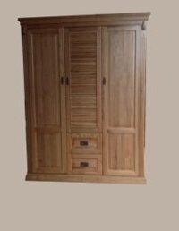 Tủ quần áo gỗ sồi Mỹ 3 cánh KT228