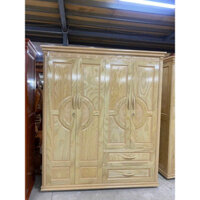 Tủ quần áo gỗ sồi phủ ngang 2m
