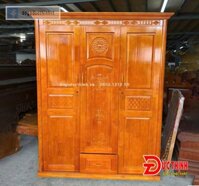 Tủ quần áo gỗ thông ghép - 3 cánh - màu