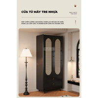 TỦ QUẦN ÁO - Gỗ tự nhiên & Mây loại 2-3 Cánh #tiemdecorthang10