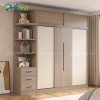 Tủ quần áo hiện đại 2 cánh gỗ cửa trượt – TA18