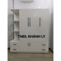 Tủ quần áo người lớn nhựa 163x180x47 kèm kệ trang trí 🚚Freeship HCM🛠️Tủ lắp sẵn hoặc ráp tận nơi miễn phí