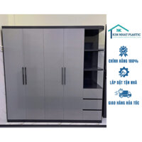 Tủ Quần Áo Người Lớn Nhựa Vincoplast Siêu Chắc Chắn, Chịu Lực Tốt, Đa Dạng Màu Sắc Và Mẫu Mã, Nhận Thiết Kế Và Lắp Đặt