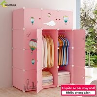 Tủ quần áo nhiều ngăn KWAI tủ nhựa treo quần áo, xếp quần áo nhiều tầng, nhiều ngăn, gọn dẹp