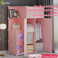 Tủ quần áo nhiều ngăn, tủ nhựa treo quần áo, xếp quần áo nhiều tầng, nhiều ngăn AISHA dễ dàng