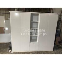Tủ quần áo nhựa 4 cánh 1 kệ cực sang