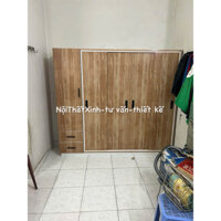 Tủ quần áo, nhựa đài loan 4 cánh lùa, 1 cánh mở có gương, cao 1m8 ngang 2m sâu 45, giao hàng: HCM-BD