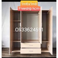 Tủ quần áo nhựa đài loan ngang 1m6