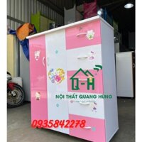 TỦ QUẦN ÁO NHỰA ĐÀI LOAN 1M25X1M06X42CM