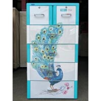 TỦ QUẦN ÁO NHỰA DUY TÂN TABI L MÀU XANH DƯƠNG CON CÔNG