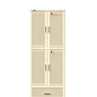 Tủ Quần Áo Nhựa Duy Tân Wing 4C-1N Màu Nâu Nhạt 70 x 50 x 185cm