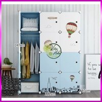 TỦ quần áo NHỰA LẮP GHÉP ĐA NĂNG 12 Ô SÂU 47CM (phổ biến dạng hình, màu sắc chọn lựa) (Kiều Hoa Store)