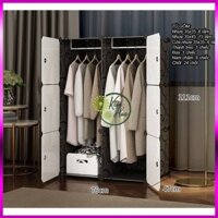 TỦ QUẦN ÁO NHỰA LẮP GHÉP ĐA NĂNG 6 Ô SÂU 47CM (nhiều màu sắc, hình dáng lựa chọn) (Kiều Hoa Store)
