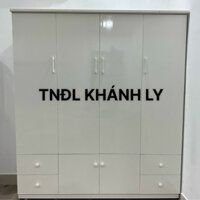 Tủ quần áo nhựa ngang 4cánh 4ngăn kéo 163x180x50🚚Freeship HCM🛠️Có lắp ráp tận nhà miễn phí