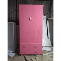 Tủ quần áo nhựa Ngọc Diệp 2 CÁNH 4 NGĂN KÉO cao 180cm -SE2C4NK- Nhựa lõi gỗ - Giao Lắp bởi Shop