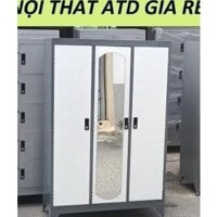 Tủ quần áo sắt 3 cánh hàng mới 100%