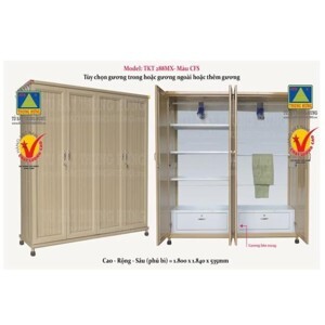 Tủ quần áo Trung Hưng TSLR18