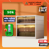 tủ quần áo, tủ đựng đồ, tủ quần áo plastic box 2 tầng đơn