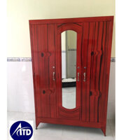 Tủ quần áo - Tủ sắt 3 cánh đựng quần áo gia đình tiện lợi chịu lực tốt giá rẻ, giao hàng nhanh