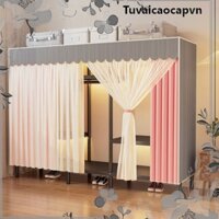 Tủ Quần Áo Tủ Vải Khung Thép titan Tuvaicaocapvn 3 Buồng Cỡ Lớn Ngang 2m1 Tủ Treo Quần áo Tủ vải khung thép đựng quần áo