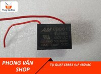 Tụ Quạt CBB61 4uF 450VAC - Tụ 4uF