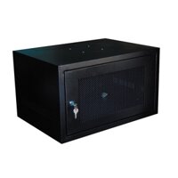 Tủ Rack 6U D500 đen treo tường