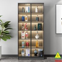 Tủ rượu, tủ trang tri, tủ trưng bày  gỗ MDF cánh kính TRK506 ( Tủ không đèn)  -  NỘI THẤT LẮP RÁP VIENDONGADV