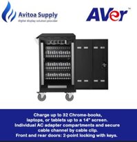 Tủ sạc đồng thời điện thoại, máy tính bảng AVER E32C +