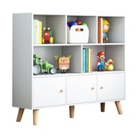 Tủ sách 3 tầng cánh trắng kid Mitavo K118