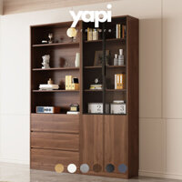 Tủ Sách Cánh Kính 160x32x200cm Yapi TK004 Trang Trí Phòng Khách, Phòng Làm Việc