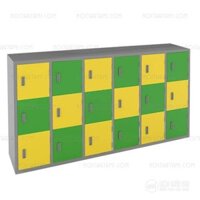 Tủ sắt 18 ngăn đựng đồ mẫu giáo