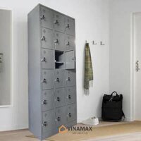 Tủ sắt 18 ngăn thêm khay