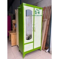 TỦ SẮT 2 CÁNH SƠN DẦU ĐỰNG ÁO QUẦN HCM