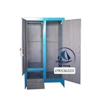 Tủ sắt đựng quần áo 2 cánh