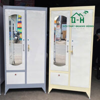 Tủ sắt đựng quần áo cao 1m6 ngang 90cm tưng bừng khuyến mãi HCM