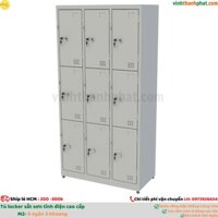 Tủ sắt locker 9 ngăn kiểu TS983-3K