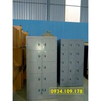 Tủ sắt locker để sảnh nhiều ngăn có khóa giá rẻ 15,10,8,6,4 cánh có chìa khóa xám, kem, xanh đen giao miễn phí hcm