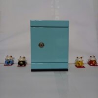 Tủ sắt mini có chìa khóa sơn tĩnh điện siêu đẹp và chắc chắn để tiền tiết kiệm