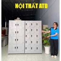 Tủ sắt nhiều ngăn 2 4 6 8 10 12 15 cửa - tủ đựng hồ sơ tài liệu đồ cá nhân công nhân viên văn phòng có khóa tiện lợi