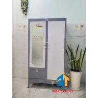 Tủ sắt quần áo 2 cửa 1m6x 0.9m