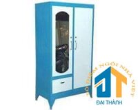 Tủ sắt quần áo 2 cửa ngang 1m2 cao 1m8 – TSDT06