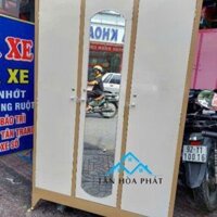 Tủ sắt quần áo 3 cánh 1m2x1m8 nhiều màu Nội Thất Tân Hòa Phát