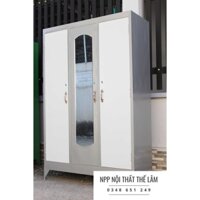 Tủ sắt quần áo 3 cánh 1m8x1m2 giao hàng miễn phí tận nhà free ship hcm