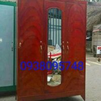 Tủ sắt quần áo 3 cánh 1m8x1m2 . Bh 12t . Freeship hcm