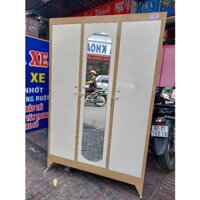 Tủ sắt quần áo 3 cửa ngang 1m2 cao 1m8