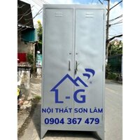 Tủ sắt văn phòng giá rẻ - Tủ hồ sơ sơn dầu 2 lớp freeship