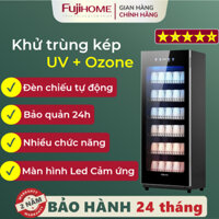 Tủ sấy bát đĩa tiệt trùng FUJIHOME DD180 180l Nhập Khẩu, Máy sấy nhiệt UV - màn hình led thông minh