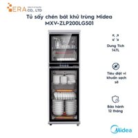 Tủ sấy chén bát diệt khuẩn Midea 200LG501 - Hàng Chính Hãng